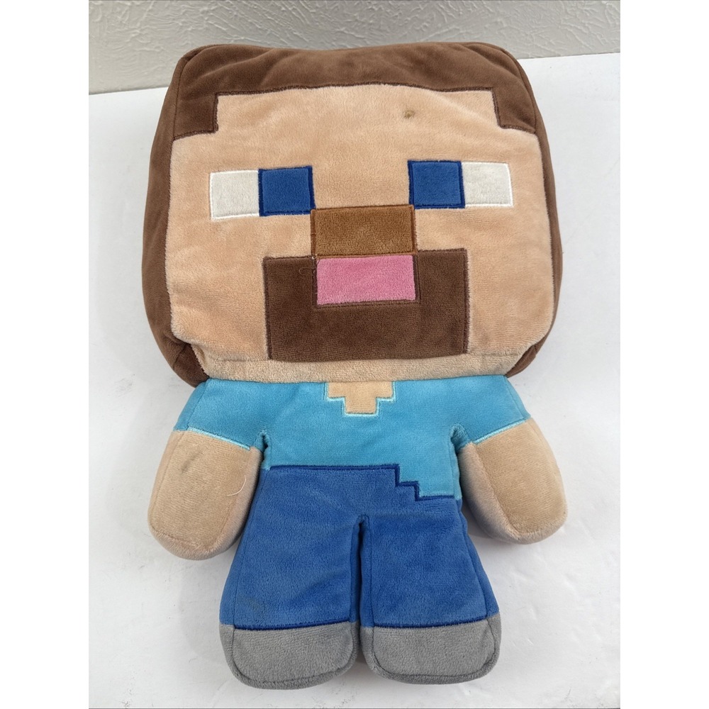 Minecraft Steve Plush Man Pillow 16 Inch Toy